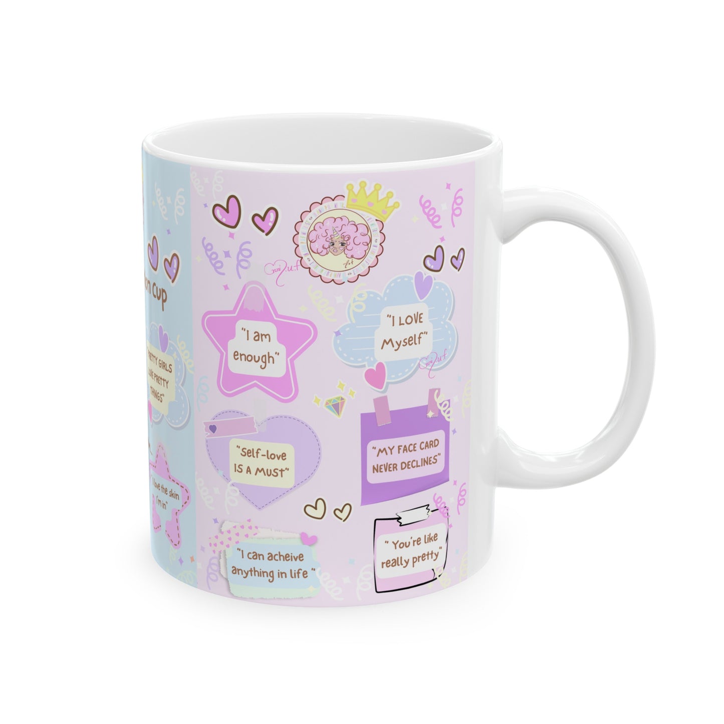 Annipuf Self-love Affirmation Mug, (11oz)