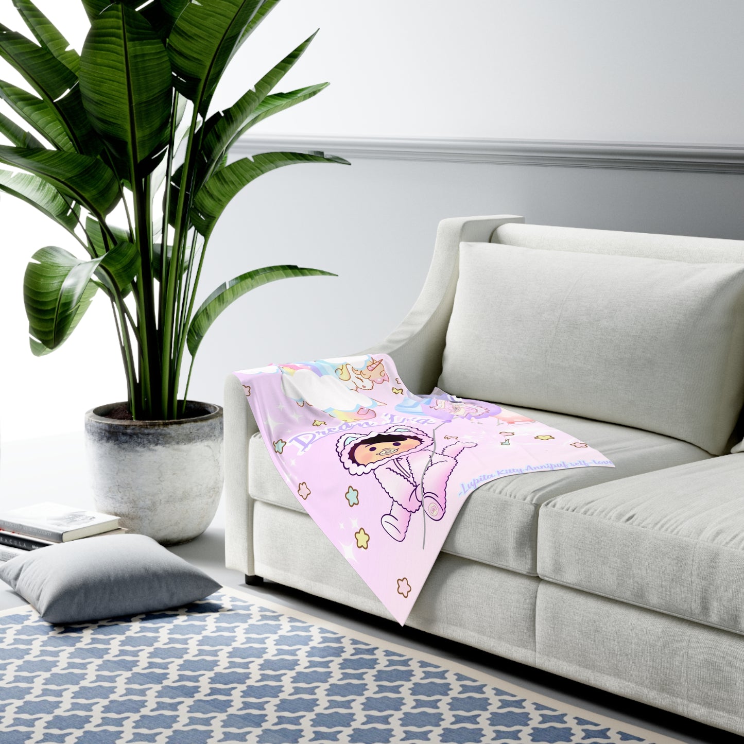 Baby Lupita Kitty Swaddle Blanket(Annipuf Baby & gifts)