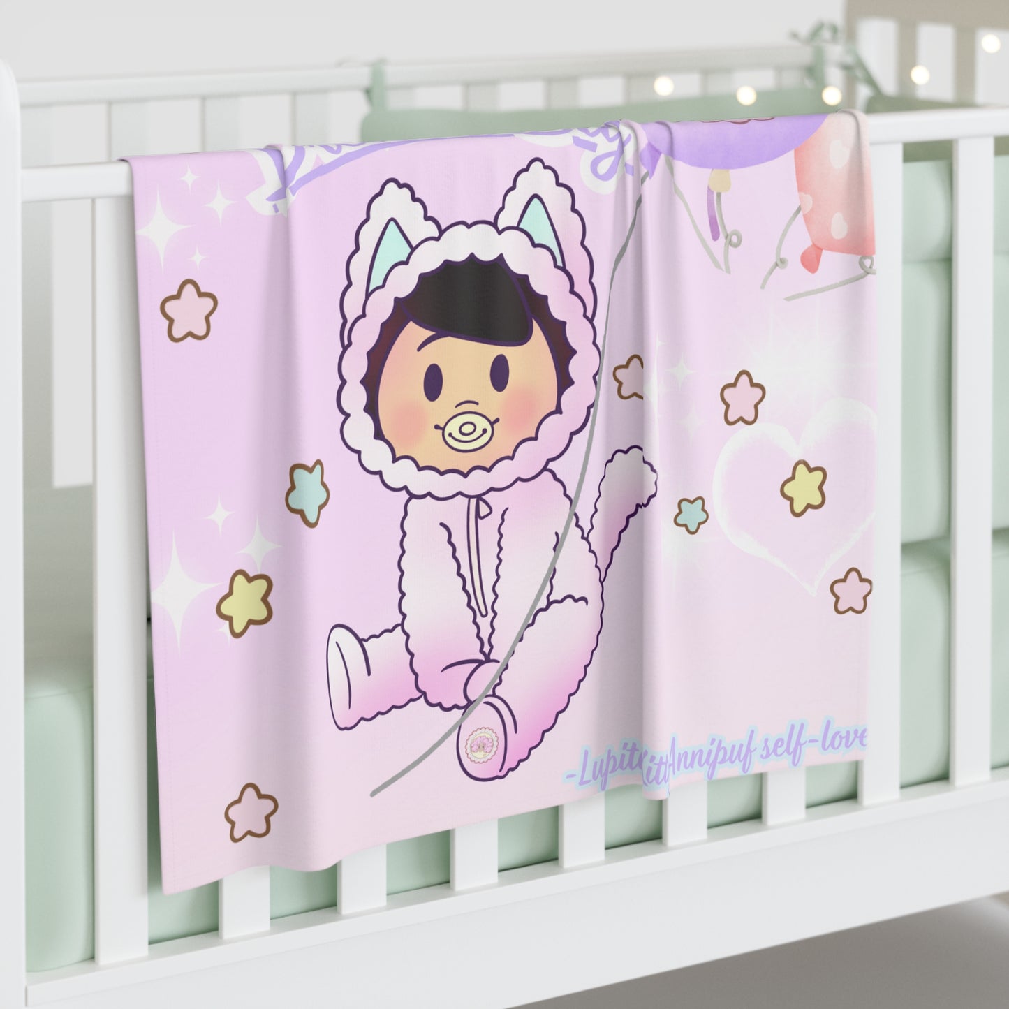 Baby Lupita Kitty Swaddle Blanket(Annipuf Baby & gifts)