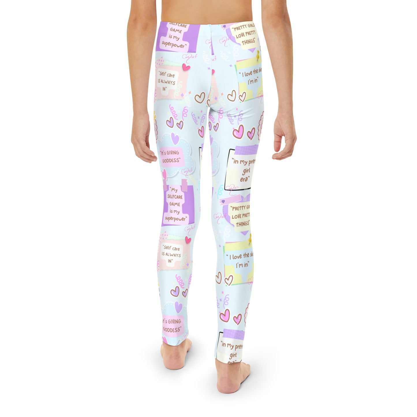 workout girl Youth Full-Length Leggings (AOP) health/gift