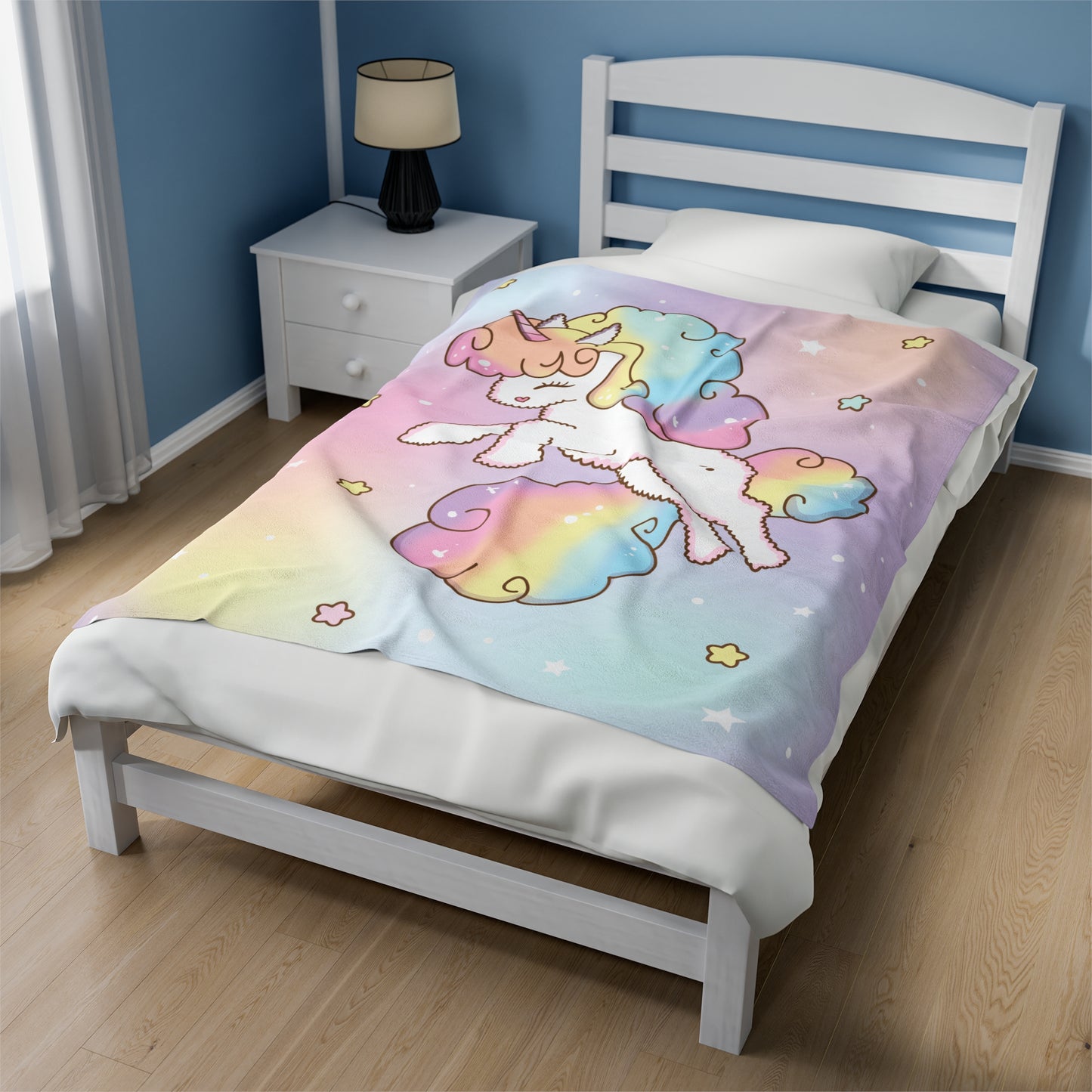 Velveteen Plush Blanket (LULOVE THE UNICORN) Annipuf Baby
