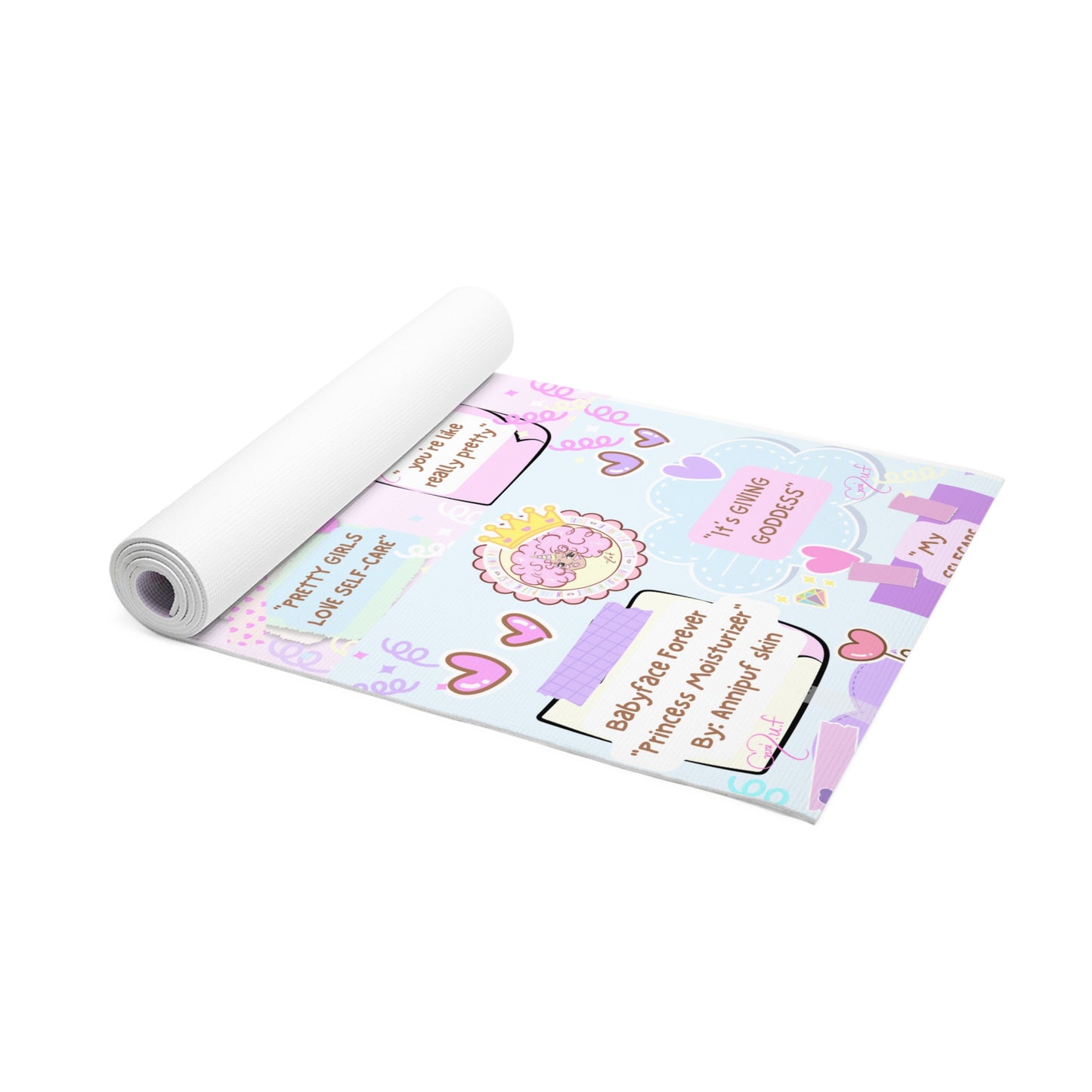 Annipuf Self-love Daily Affirmations Foam Yoga Mat(Health)