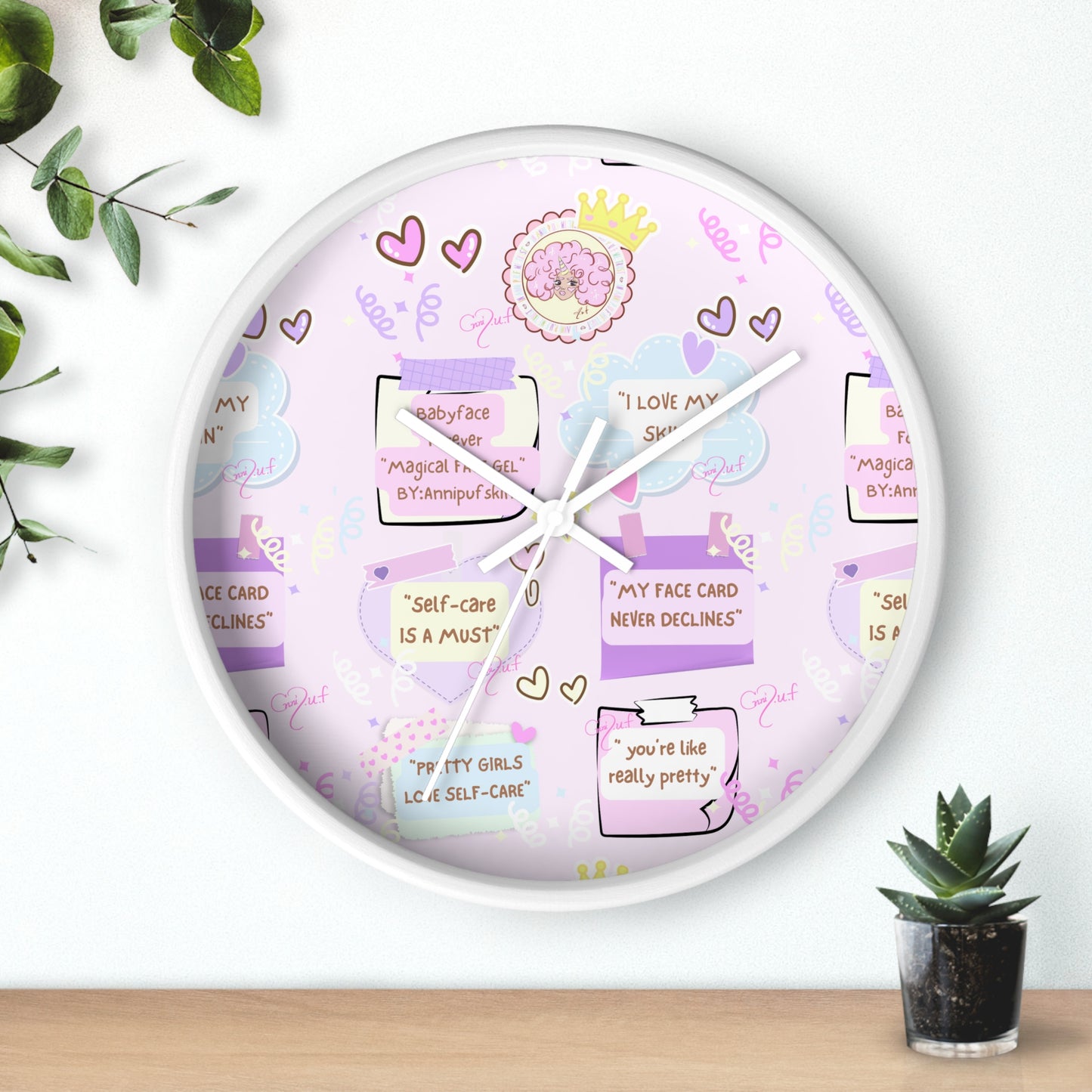 Wall Clock w/ affirmations (gifts)