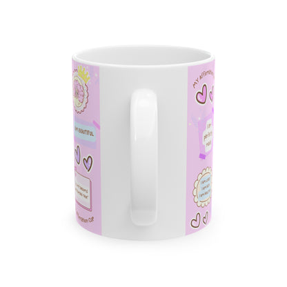 I LOVE ME ANNIPUF Ceramic Mug, (11oz)
