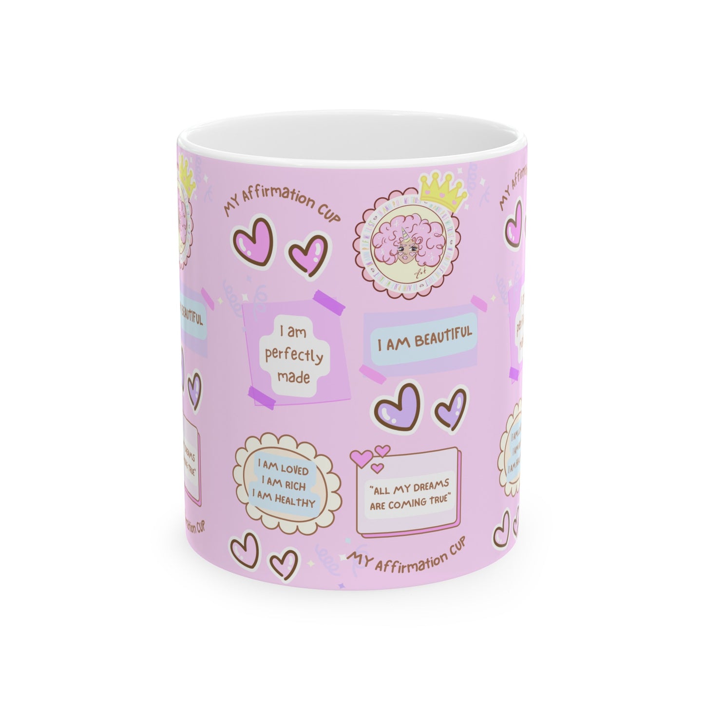 I LOVE ME ANNIPUF Ceramic Mug, (11oz)