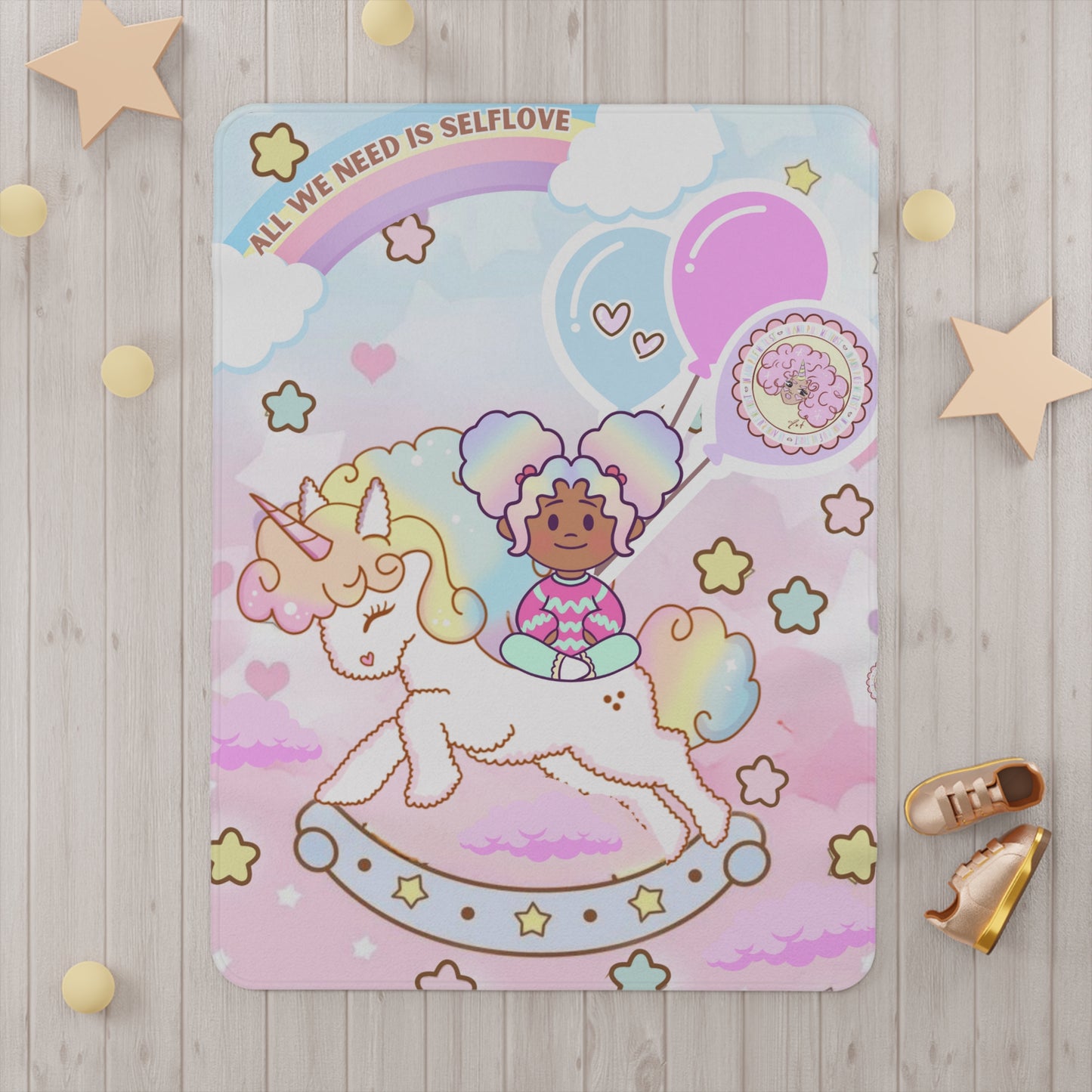 Annipuf Bestseller "All we need is love" baby and toddler Blanket