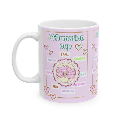 Annipuf magical affirmation Ceramic Mug, (11oz)