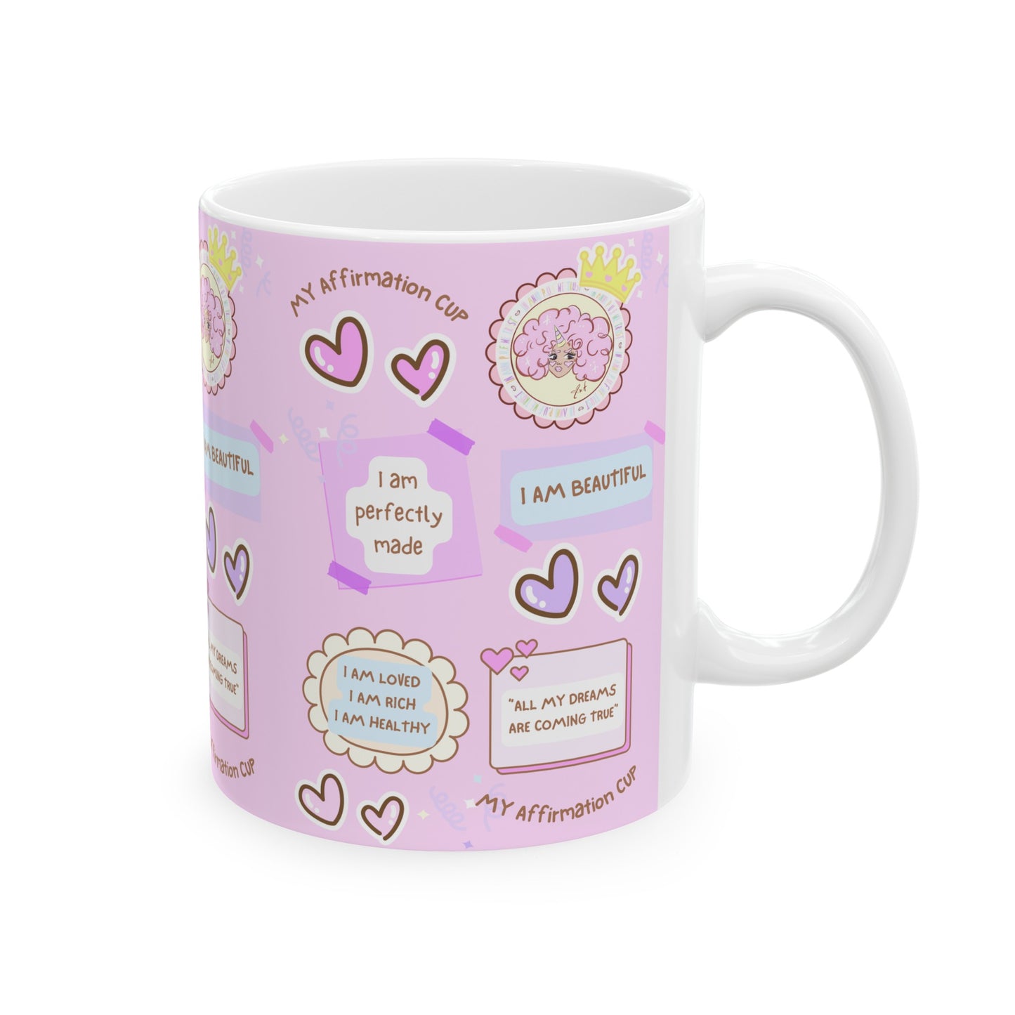 I LOVE ME ANNIPUF Ceramic Mug, (11oz)