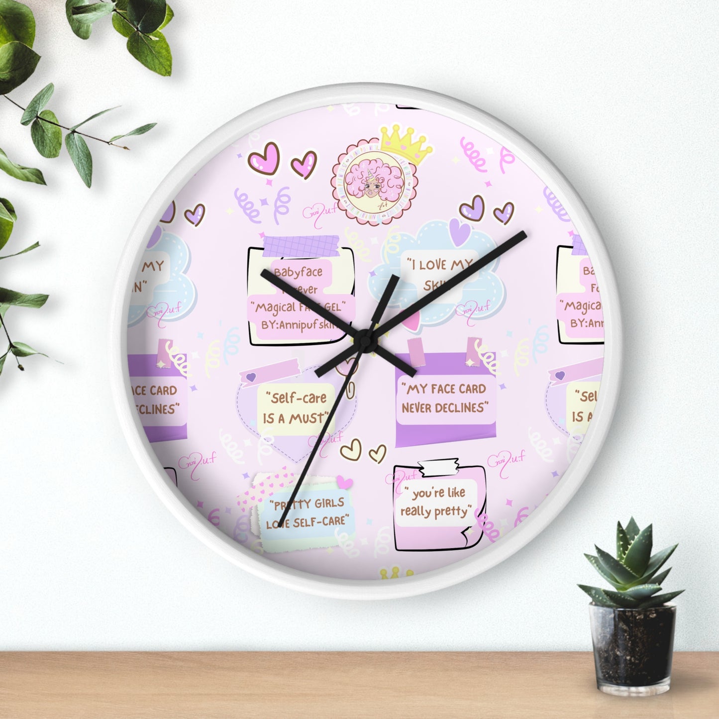 Wall Clock w/ affirmations (gifts)