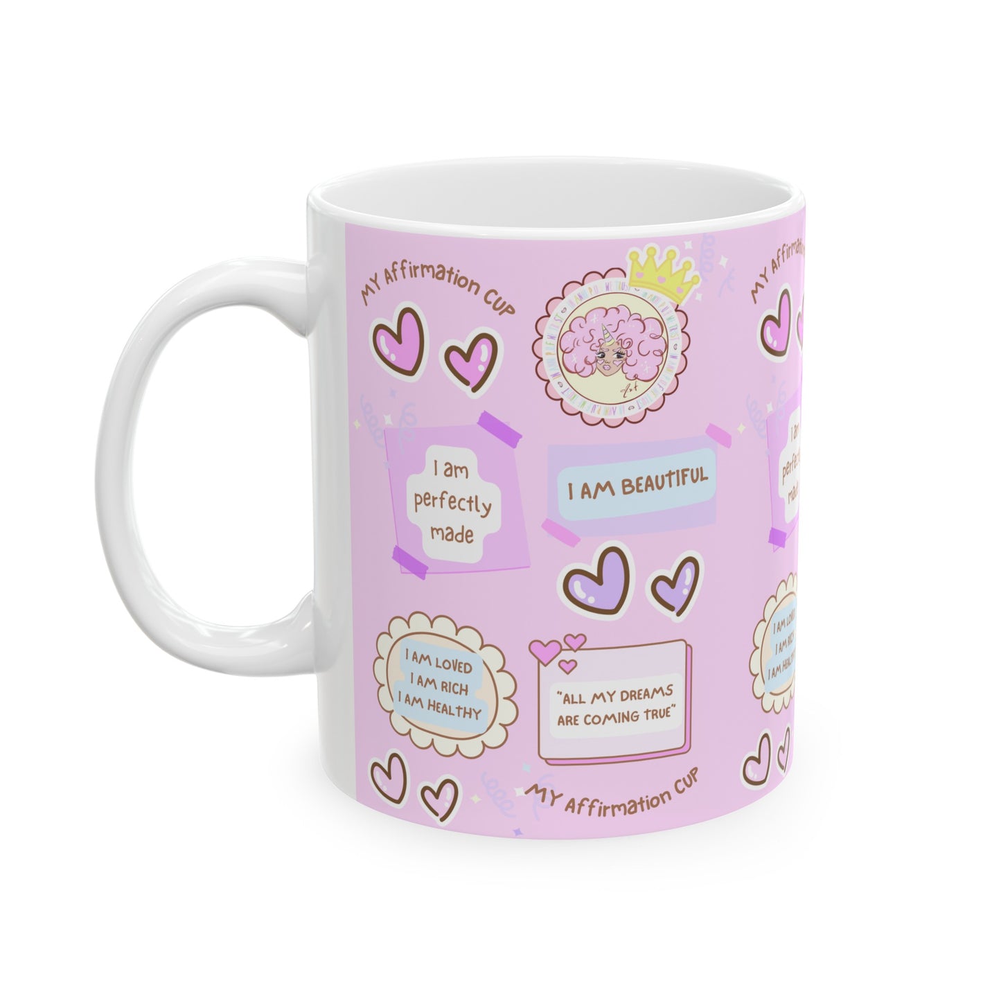 I LOVE ME ANNIPUF Ceramic Mug, (11oz)