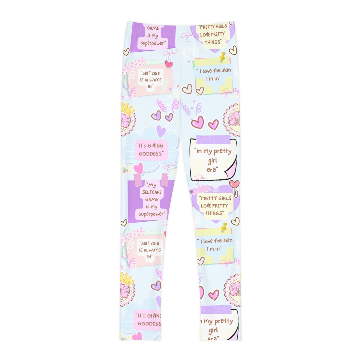 workout girl Youth Full-Length Leggings (AOP) health/gift